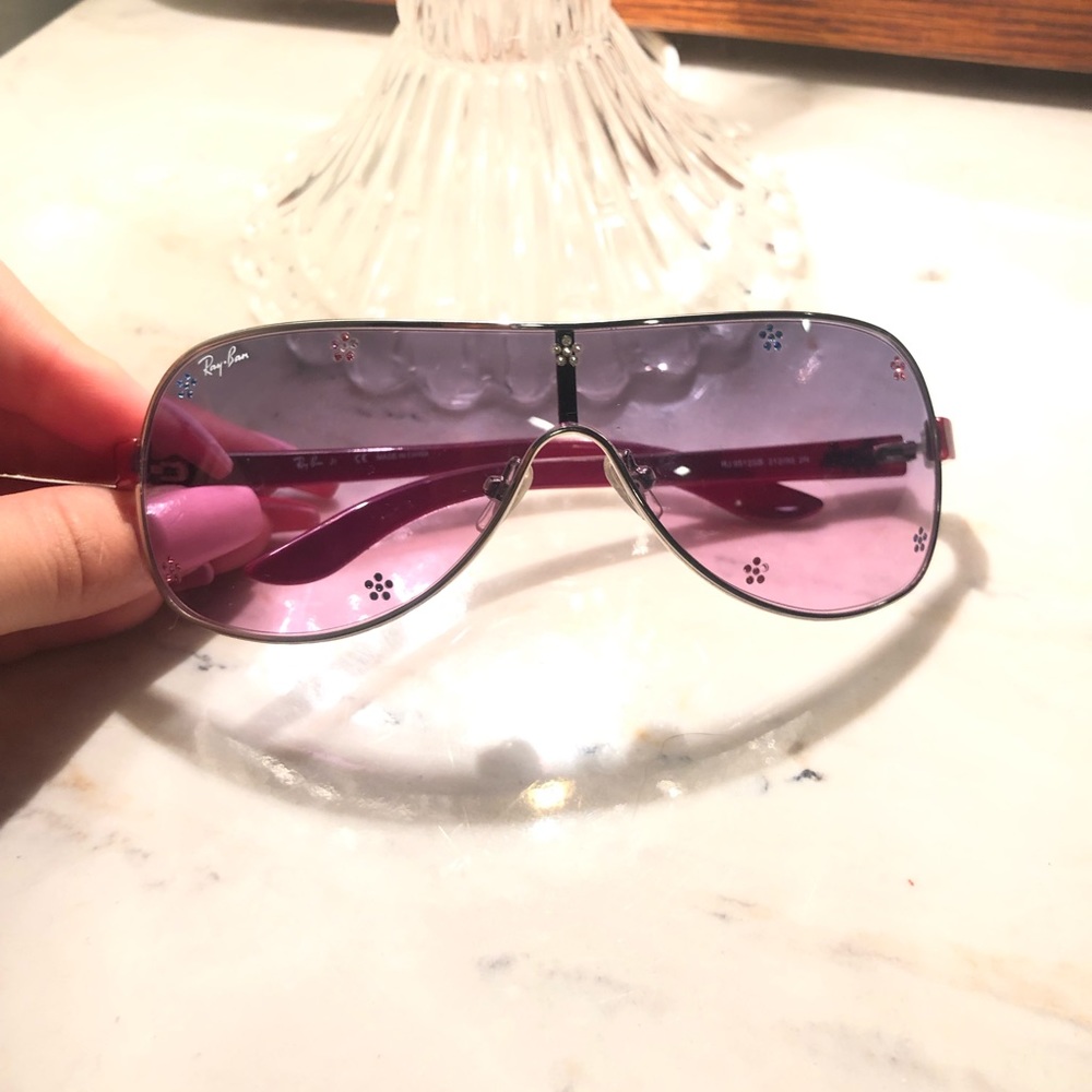 Pink flower ray-ban juniors sunglasses RJ 9512SB